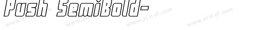 Push SemiBold字体转换